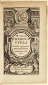 CICERO, MARCUS TULLIUS. Opera. 10 vols. 1642